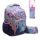 Ученическа раница с несесер и чантичка за бутилка за вода Glossy Bird - 2