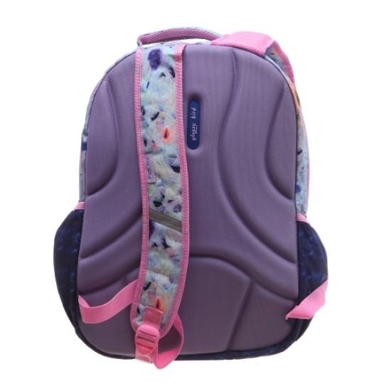 Ученическа раница с несесер и чантичка за бутилка за вода Glossy Bird - 2