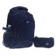 Ученическа раница с несесер Glossy Bird - Dark Blue