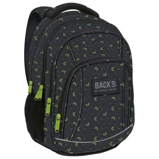 Ученическа ергономична раница BackUp A48, с 4 отделения