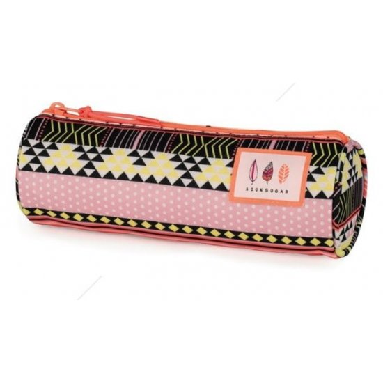 Stationery Team Празен ученически кръгъл несесер Sugar Pink 11304 Stationery Team Празен ученически кръгъл несесер Sugar Pink 11304