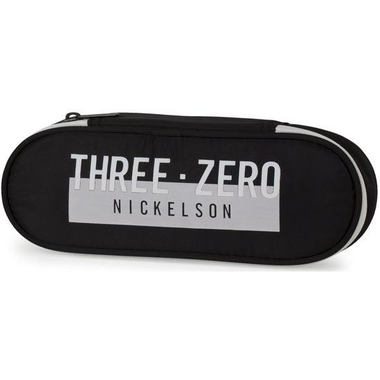 Stationery Team Празен ученически овален несесер Nickelson Black 11004