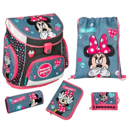 Undercover Ергономична ученическа раница с едно отделение и аксесоари Minnie mouse 26256