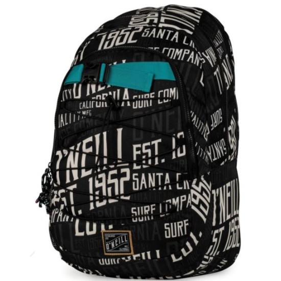 Stationery Team Ергономична ученическа раница с две отделния и място за лаптоп O'Neill Black 11063