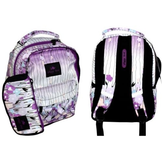 Ортопедична ученическа раница с две отделения и несесер Glossy Bird 5 Ортопедична ученическа раница с две отделения и несесер Glossy Bird 5