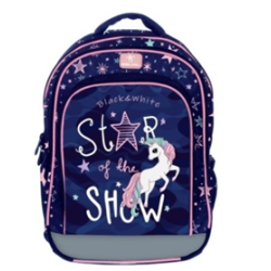 Belmil ученическа раница Black&White - UNICORN Belmil ученическа раница Black&White - UNICORN