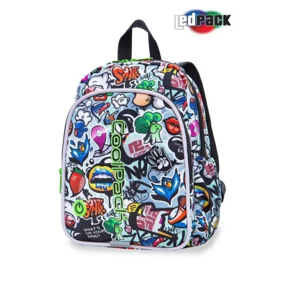 Cool Pack Светеща LED раница за детска градина - Graffiti BOBBY Cool Pack Светеща LED раница за детска градина - Graffiti BOBBY