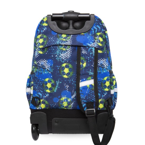 Раница на колела JUNIOR - Football Blue