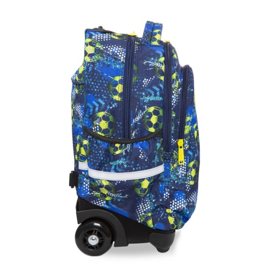 Раница на колела JUNIOR - Football Blue