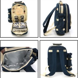 Комплект прибори за пикник в раница, Синя (60023102)