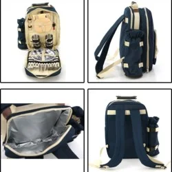 Комплект прибори за пикник в раница, Синя (60023102)