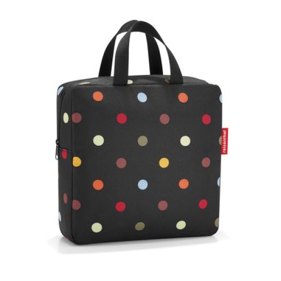 Термо чанта за храна Reisenthel M - Черна на точки