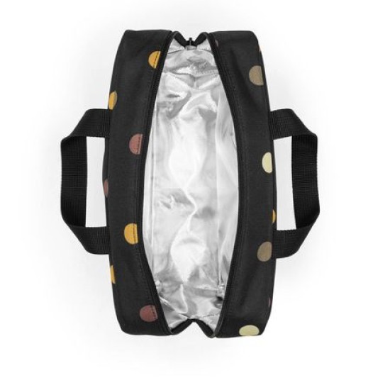 Термо чанта за храна Reisenthel M - Черна на точки