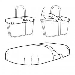 Капак на кош за пазаруване Reisenthel - Черен Капак на кош за пазаруване Reisenthel - Черен