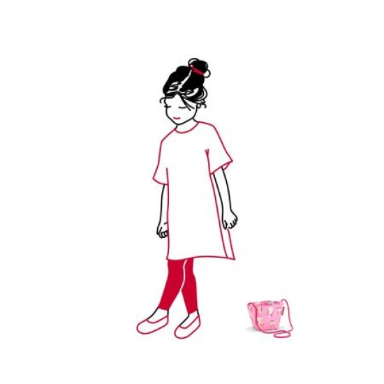 Детска чанта през рамо Reisenthel - Тъмно розова