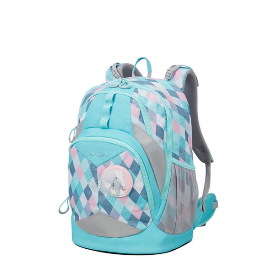 Ергономична ученическа раница Sam Ergofit - Pink Horse L