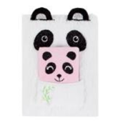 Плюшен дневник А5 + бележник - Panda
