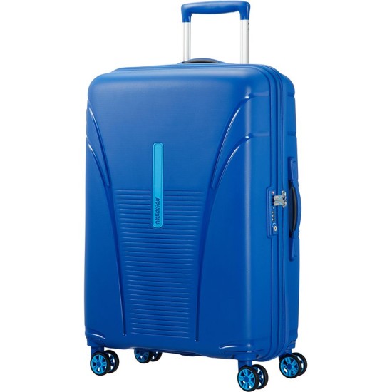 American Tourister куфар Skytracer 68 см - син