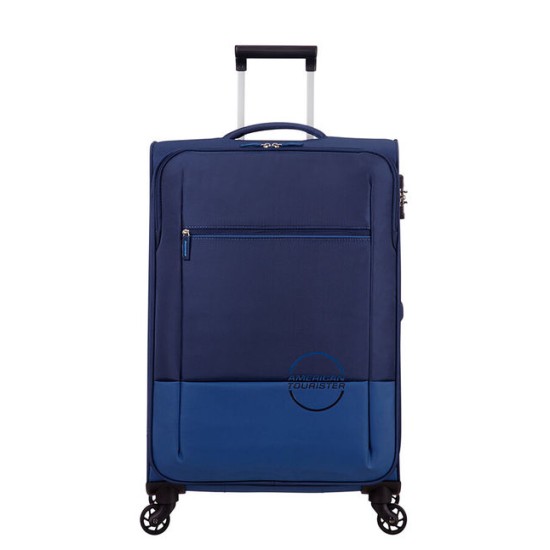 American Tourister куфар Instago 68 см - тъмно син/светло син