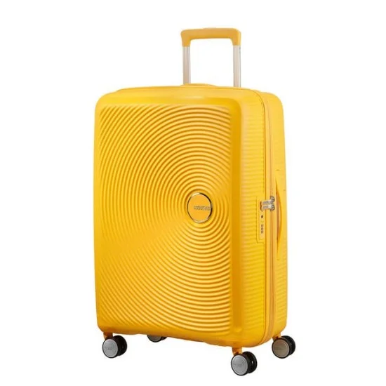 American Tourister куфар Soundbox 67 см - златно жълто American Tourister куфар Soundbox 67 см - златно жълто