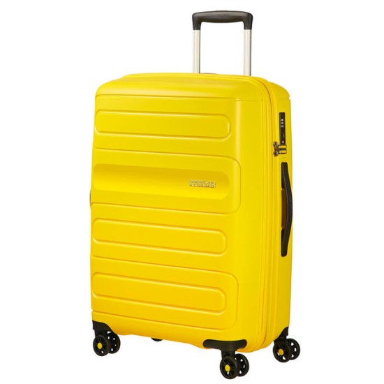 American Tourister куфар Sunside 68 см - жълт