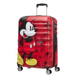 American Tourister куфар Wavebreaker Mickey Comics 77 см - червен American Tourister куфар Wavebreaker Mickey Comics 77 см - червен