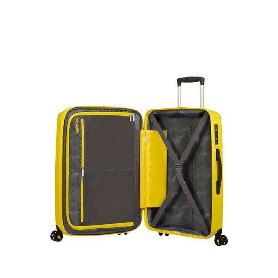 American Tourister куфар Sunside 68 см - жълт