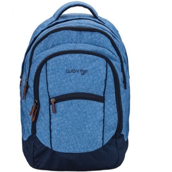 Belmil Анатомична ученическа раница с две отделения - Jeans Stripes