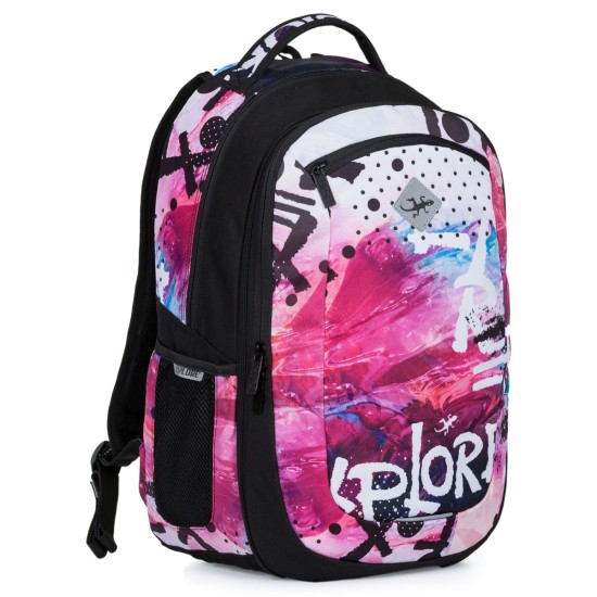 Ученическа раница с две отделения Explore "Pink" 2 в 1 - лилав