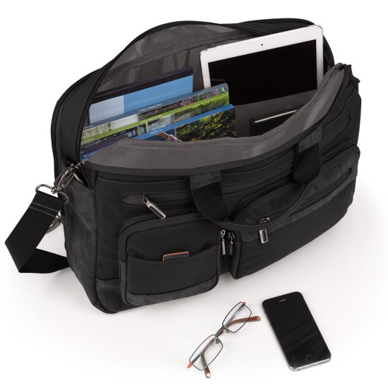 Бизнес чанта за лаптоп 15.6" Process черна